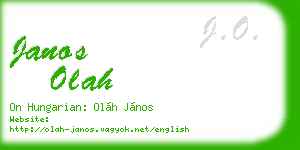 janos olah business card